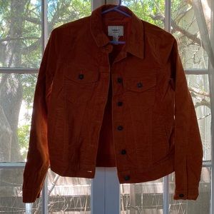 F21 orange jacket